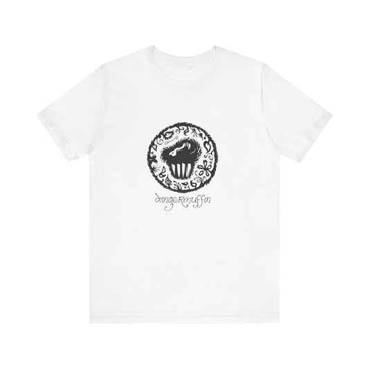 Dangermuffin Black 'Script Logo' Unisex Jersey Short Sleeve Tee