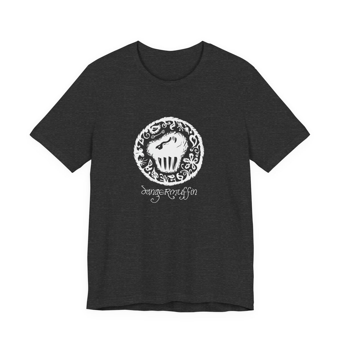 Dangermuffin White 'Script Logo' Unisex Jersey Short Sleeve Tee