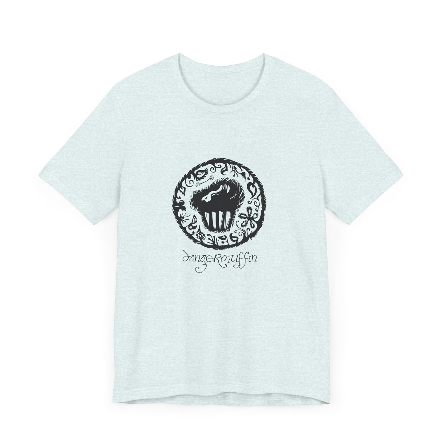 Dangermuffin Black 'Script Logo' Unisex Jersey Short Sleeve Tee