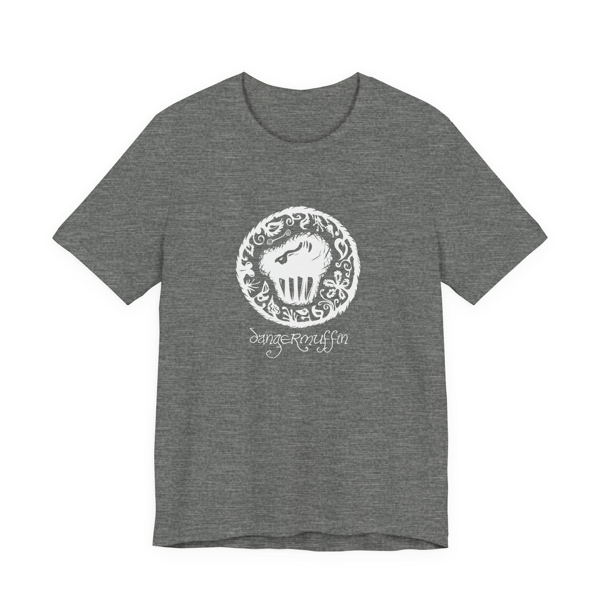 Dangermuffin White 'Script Logo' Unisex Jersey Short Sleeve Tee
