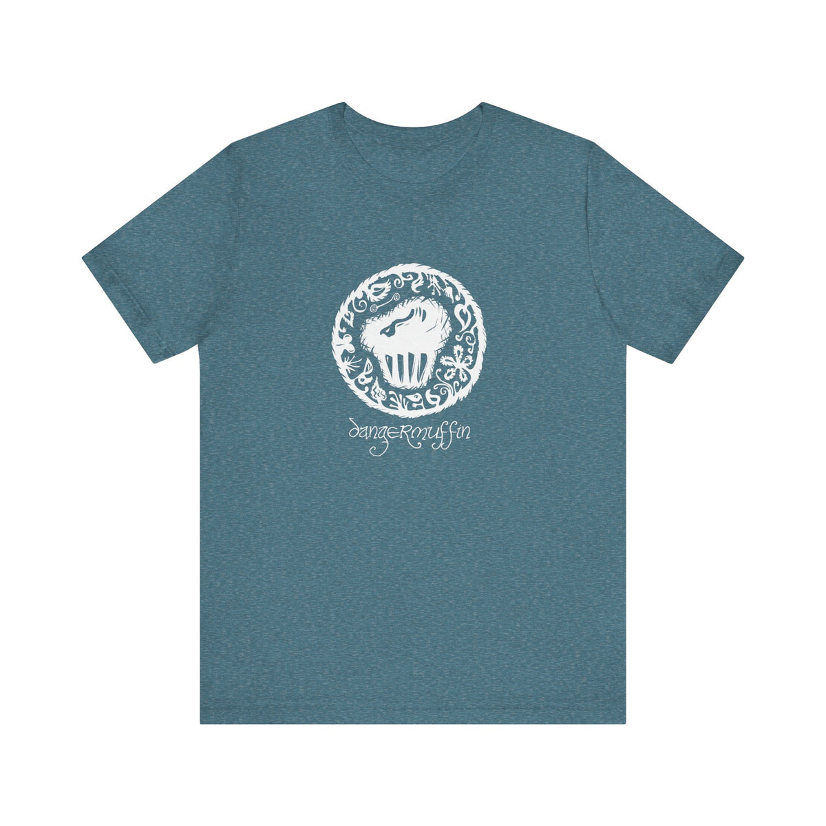 Dangermuffin White 'Script Logo' Unisex Jersey Short Sleeve Tee