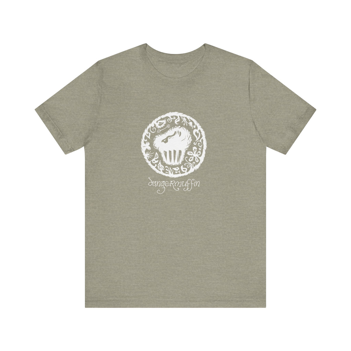 Dangermuffin White 'Script Logo' Unisex Jersey Short Sleeve Tee