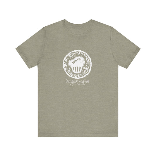 Dangermuffin White 'Script Logo' Unisex Jersey Short Sleeve Tee