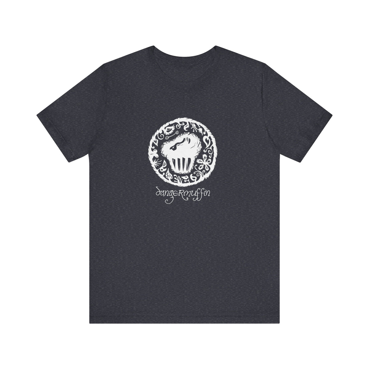 Dangermuffin White 'Script Logo' Unisex Jersey Short Sleeve Tee