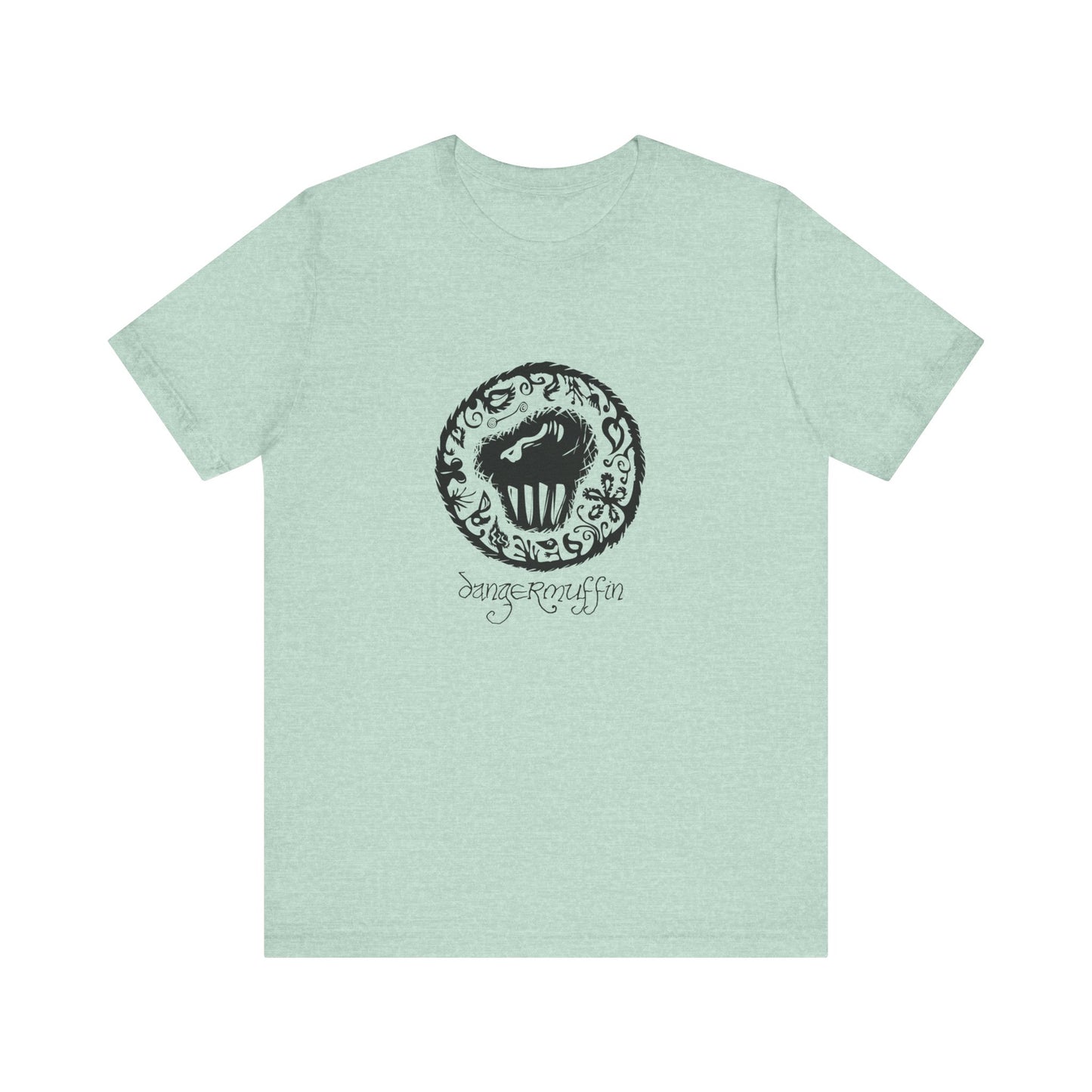 Dangermuffin Black 'Script Logo' Unisex Jersey Short Sleeve Tee