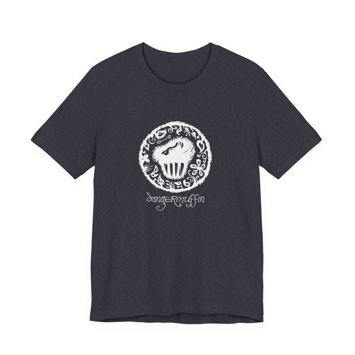 Dangermuffin White 'Script Logo' Unisex Jersey Short Sleeve Tee