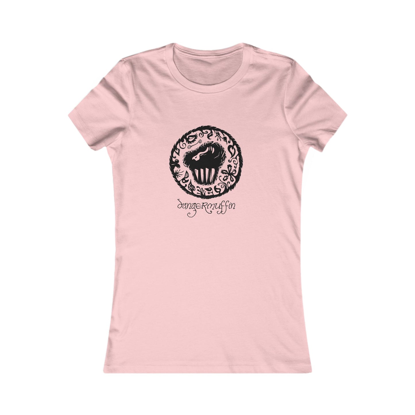 Dangermuffin Black 'Script Logo' Women's 'Favorite Tee'