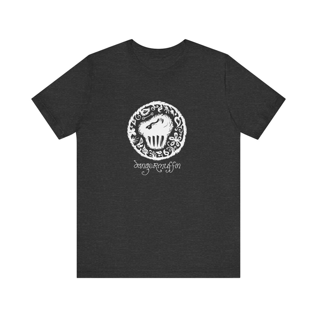 Dangermuffin White 'Script Logo' Unisex Jersey Short Sleeve Tee