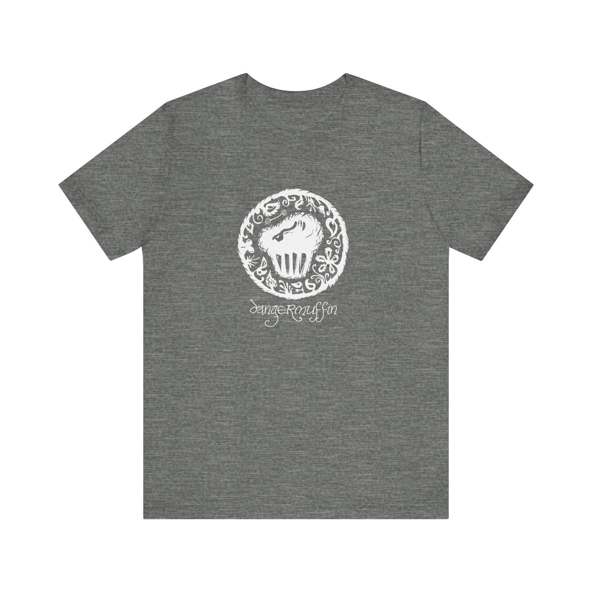 Dangermuffin White 'Script Logo' Unisex Jersey Short Sleeve Tee